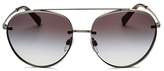 Thumbnail for your product : Valentino Brow Bar Square Aviator Sunglasses, 58mm