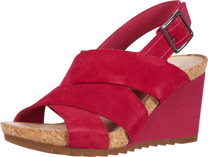 clarks purple sandals