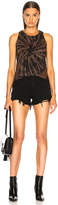 Thumbnail for your product : Raquel Allegra Swing Tank in Black Tiger Tie Dye | FWRD