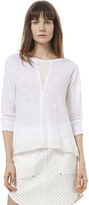 Thumbnail for your product : Rebecca Taylor Short Sleeve Inset Jersey Top