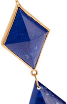 Thumbnail for your product : Marie Helene De Taillac 22-karat Gold Lapis Lazuli Earrings - Bright blue