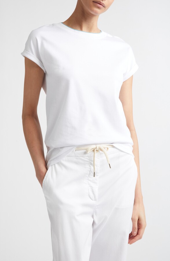 Eleventy Layered Crewneck T-Shirt
