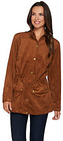 As Is Linea by Louis Dell'Olio Faux Suede Anorak