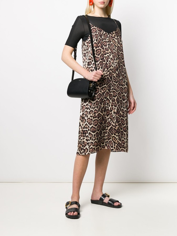 Equipment Leopard Print Slip Dress ShopStyle