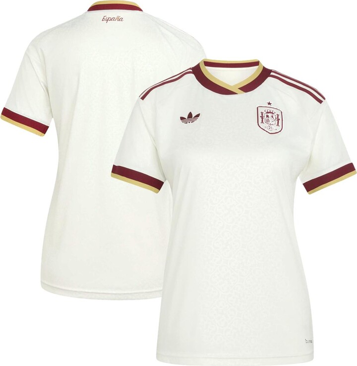 adidas Women's White Spain National Team Fifa X World Cup 2026 Away Replica Jersey