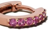 Thumbnail for your product : Astley Clarke 14kt Rose Gold Mini Halo Sapphire Huggie Hoops
