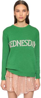 Alberta Ferretti Oversized Wednesday Wool Blend Sweater