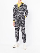 Thumbnail for your product : Honey Fucking Dijon Graphic-Print Double-Zip Boiler Jumpsuit