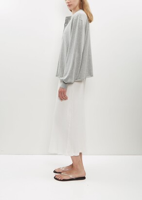 LEMAIRE - EXTREME CASHMERE n° 348 Zoe Sweater n° 348 Zoe Sweater — Snow – La Garçonne