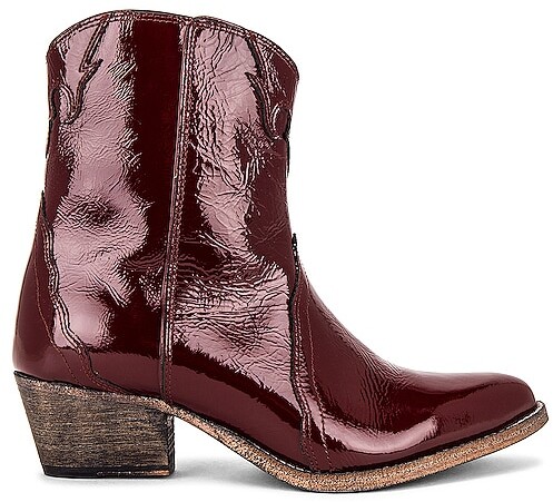 wine patent boots