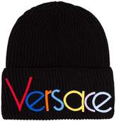 Thumbnail for your product : Versace rainbow logo-embroidered beanie hat