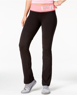 Material Girl Active Juniors' Love Yoga Pants, Only at Macy's