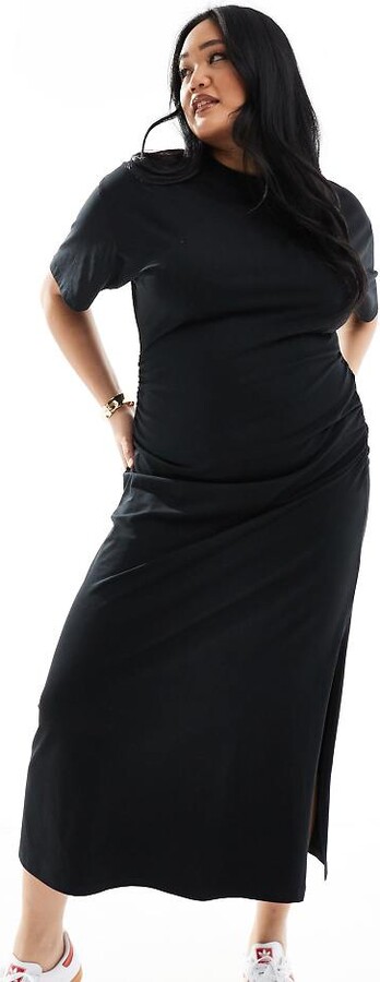 Maxi Dress Black T Shirt Dress Asos ASOS Curve ASOS DESIGN Curve