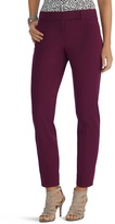 Thumbnail for your product : White House Black Market Ultra Stretch Curvy Slim Ankle Burgundy Pant