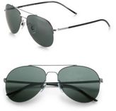 Thumbnail for your product : Giorgio Armani Semi-Rimless Aviator Sunglasses