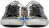 Thumbnail for your product : Golden Goose Black & Multicolor Snake Camouflage Superstar Sneakers