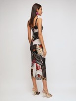 Thumbnail for your product : Dolce & Gabbana Patchwork Chiffon Georgette Midi Dress