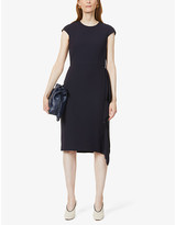 Thumbnail for your product : Max Mara Nerine capped-sleeve crepe midi dress