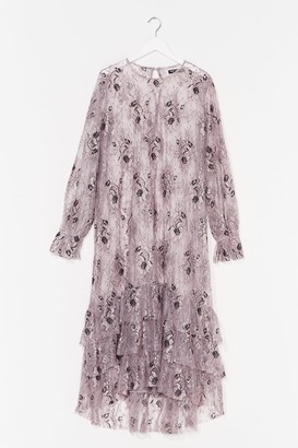 in lace of emergency midi dress