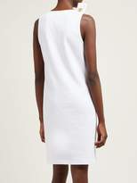 Thumbnail for your product : Calvin Klein Jaws-print Ribbed Cotton-jersey Dress - Womens - White Multi