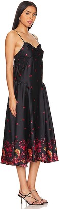 Free People x Intimately FP On My Own Printed Maxi Dress In Black Combo -  ShopStyle