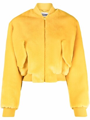 Moschino Faux Fur Bomber Jacket