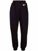 Thumbnail for your product : Philipp Plein Signature Logo-Embroidered Joggers