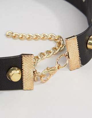 ASOS Gold Stud Choker Necklace