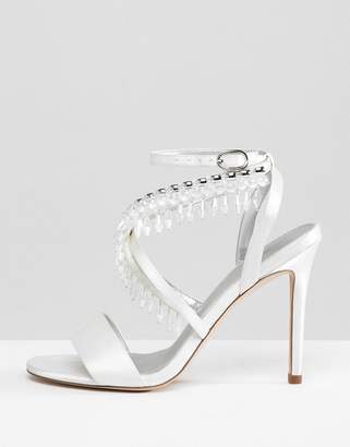 ASOS Design Hydro Bridal Embellished Heeled Sandals