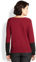 Thumbnail for your product : Eileen Fisher Eileen Fisher, Sizes 14-24 Colorblock Sweater