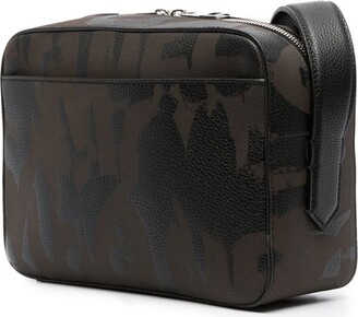 Alexander McQueen Mozart Leather Crossbody Bag - Black