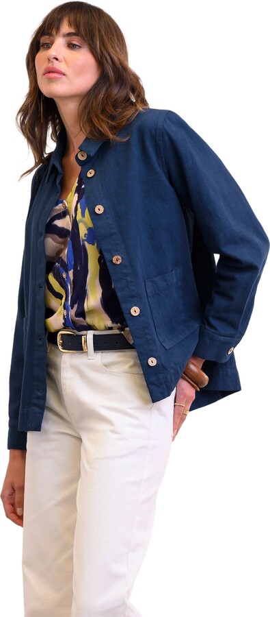 Celtic & Co. Cotton Twill Pleat Back Jacket