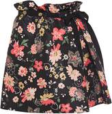 Thumbnail for your product : RED Valentino Pleated Floral-print Faille Mini Skirt