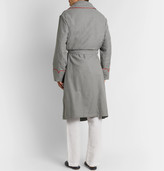 Thumbnail for your product : Isaia Piped Cotton And Cashmere-Blend Twill Robe