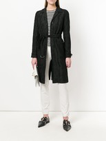 Thumbnail for your product : Romeo Gigli Pre-Owned Pleated Belted Coat