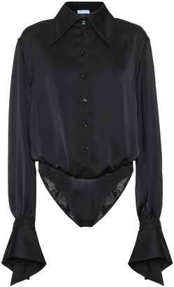 Satin blouse bodysuit Clearance