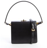 Thumbnail for your product : Prada black and yellow leather convertible structured bag