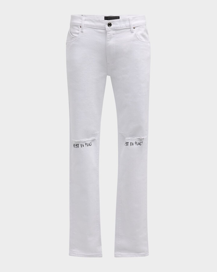 RtA Men's Bryant R.I.P. Skinny Jeans