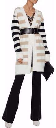 Diane von Furstenberg Oversized Striped Angora-blend Cardigan