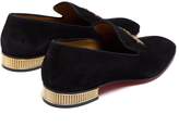 Thumbnail for your product : Christian Louboutin Captain Colonnaki Suede Loafers - Mens - Black