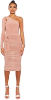 Thumbnail for your product : Public Desire Uk Slinky Ruched One Shoulder Midi Dress