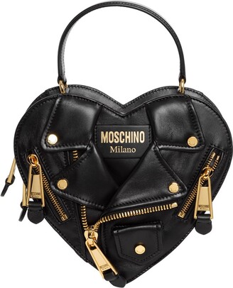 Denyard - Faux Leather Cutout Heart Handbag