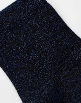 Thumbnail for your product : ASOS Glitter Ankle Socks