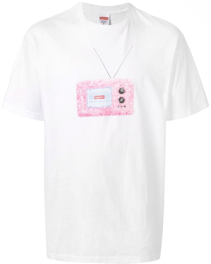 supreme white tee shirt
