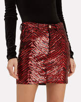 Thumbnail for your product : Alexandre Vauthier Zebra Sequin Mini Skirt