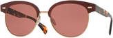 Thumbnail for your product : Oliver Peoples Shaelie Monochromatic Semi-Rimless Sunglasses, Red