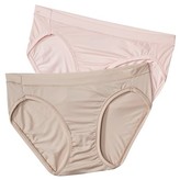 Thumbnail for your product : Hanes Premium Premium Women's Invisible Smooth Microfiber Bikini NB42AS 2-Pack (Colors May Vary)