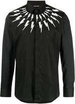 Thumbnail for your product : Neil Barrett Thunderbolt-Print Long-Sleeve Shirt