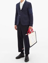 Thumbnail for your product : Thom Browne Single-breasted Cotton Sports Blazer - Navy