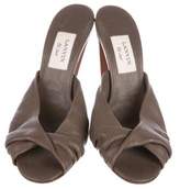 Thumbnail for your product : Lanvin Leather Slide Sandals